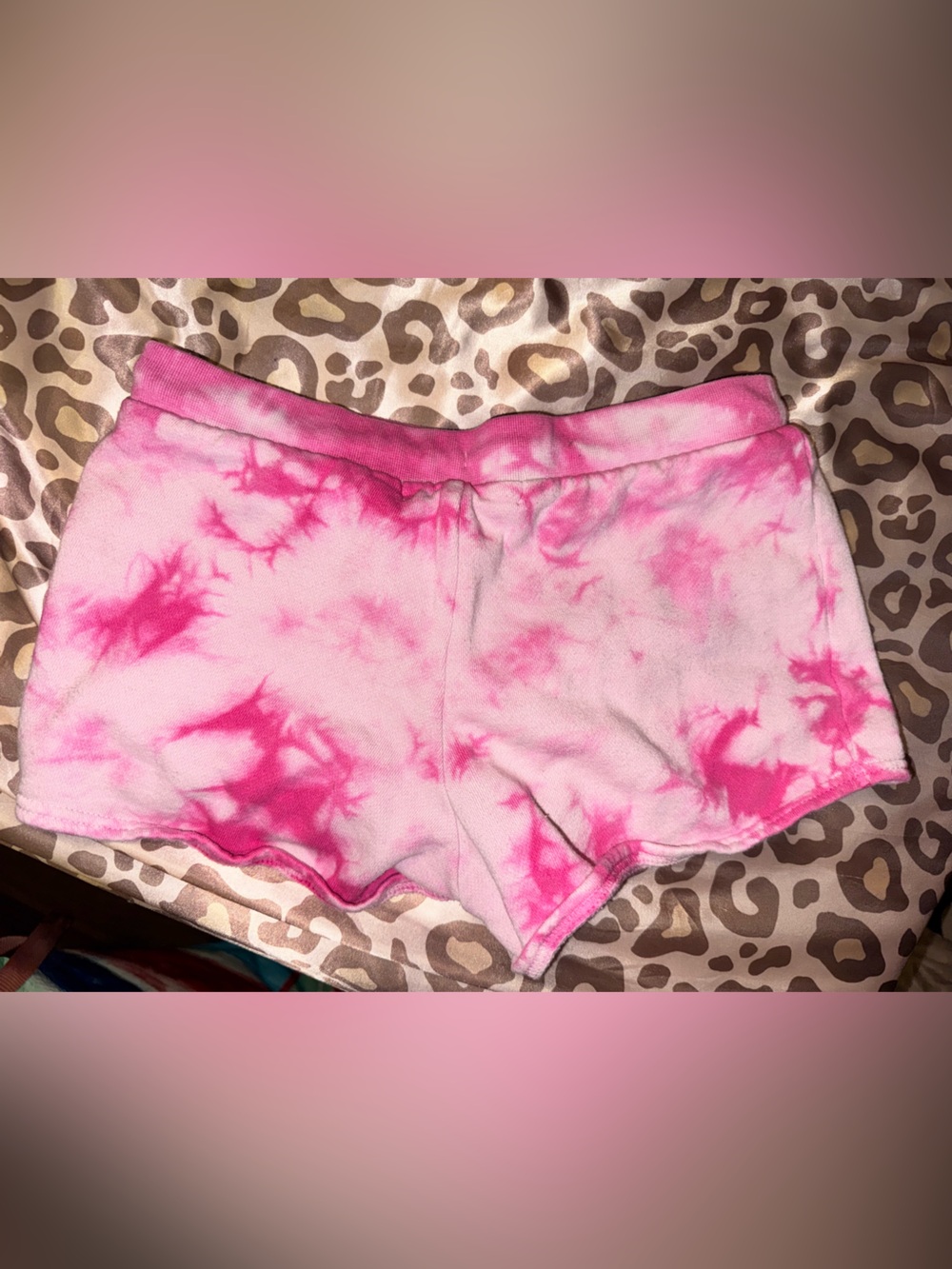 Pink Tie-Dye Shorts